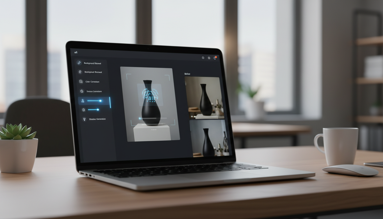 Интерфейс ИИ-фотостудии для генерации фото одежды на виртуальных моделях