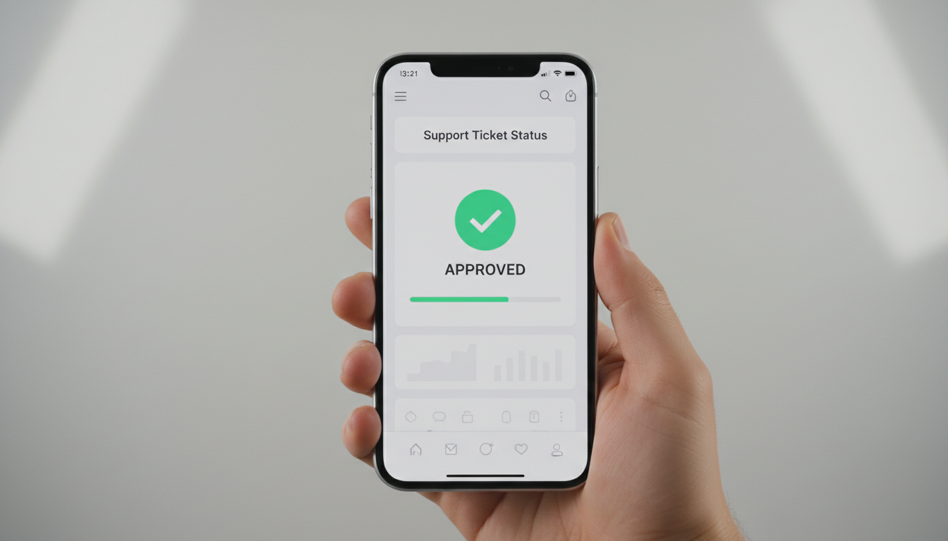 Мобильное приложение WB Партнёры с открытым разделом поддержки и статусом обращения