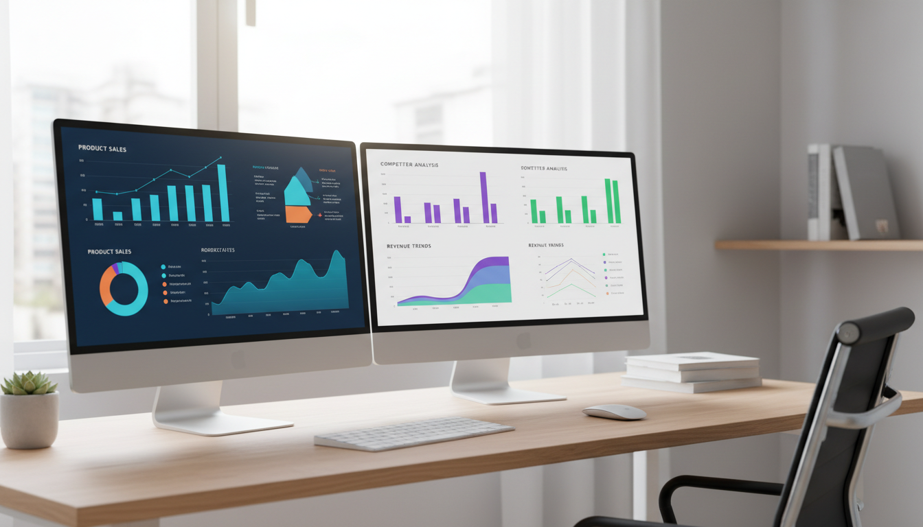 Сравнение сервисов аналитики маркетплейсов на экране компьютера
