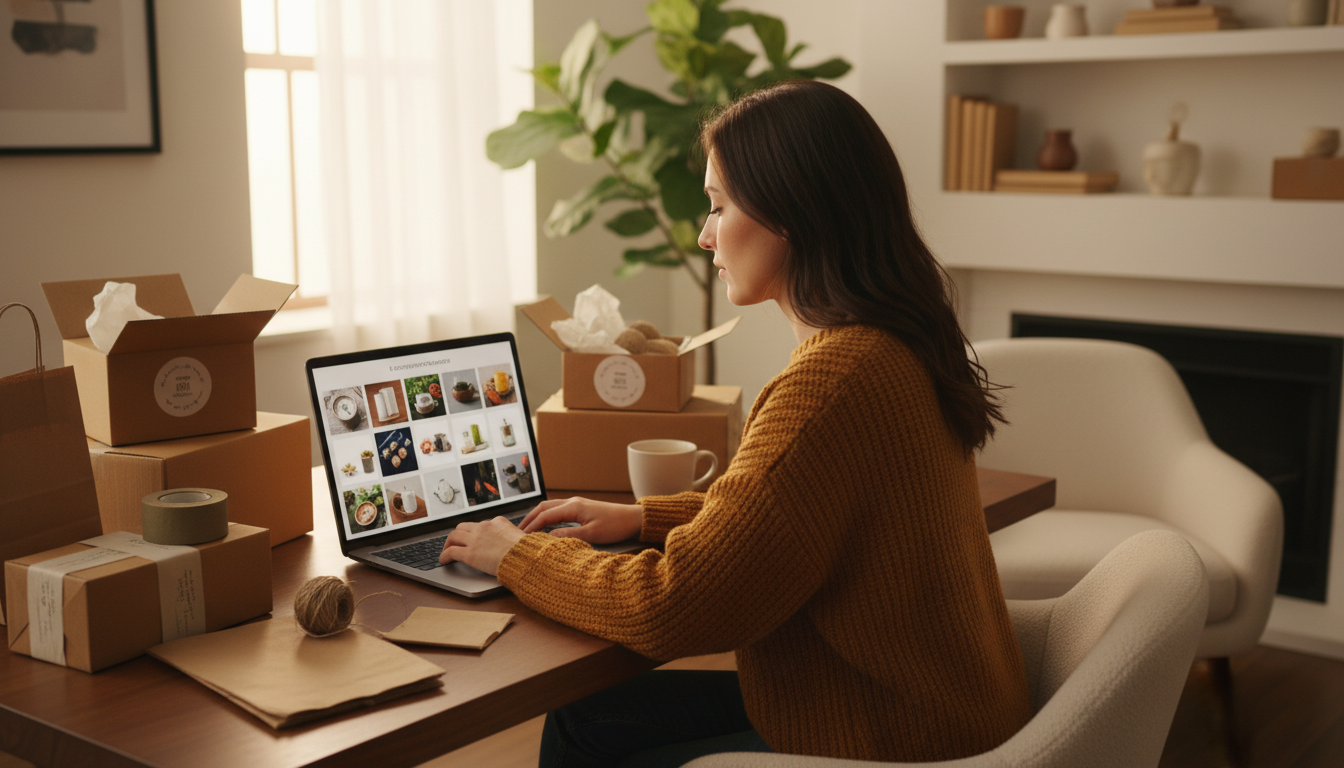 Продвижение бренда на маркетплейсах Wildberries и Ozon — карточки товаров на экране