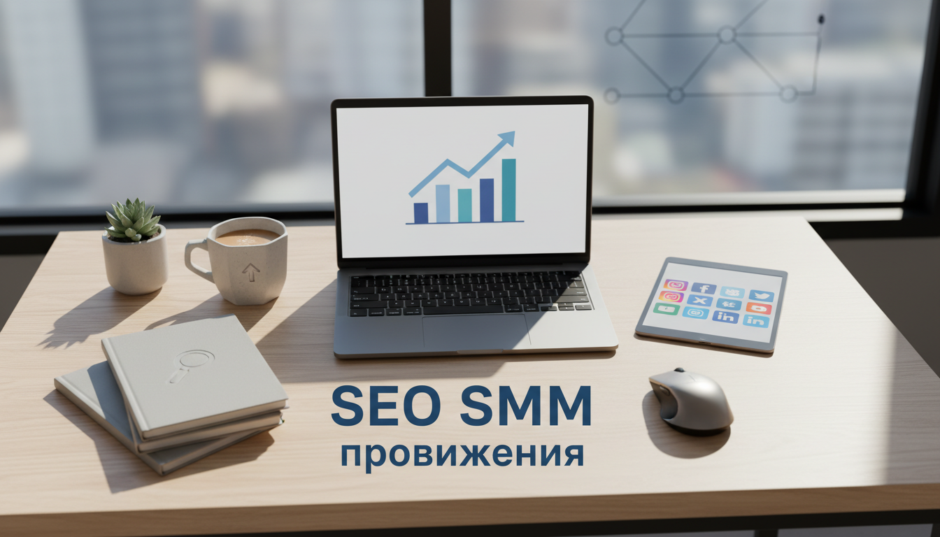 Иллюстрация к статье о seo smm продвижения
