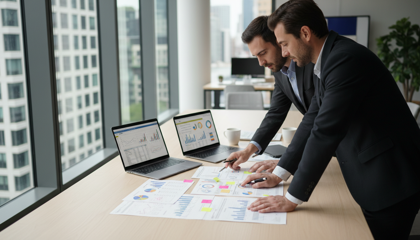 Встреча команды для обсуждения результатов аудита сайта и стоимости работ