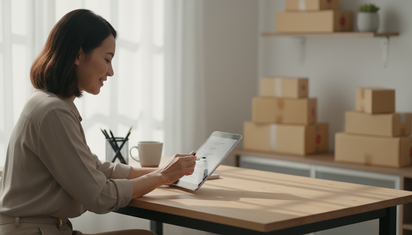 Продавец маркетплейса проверяет чек-лист по настройке присутствия в поисковой выдаче Яндекса