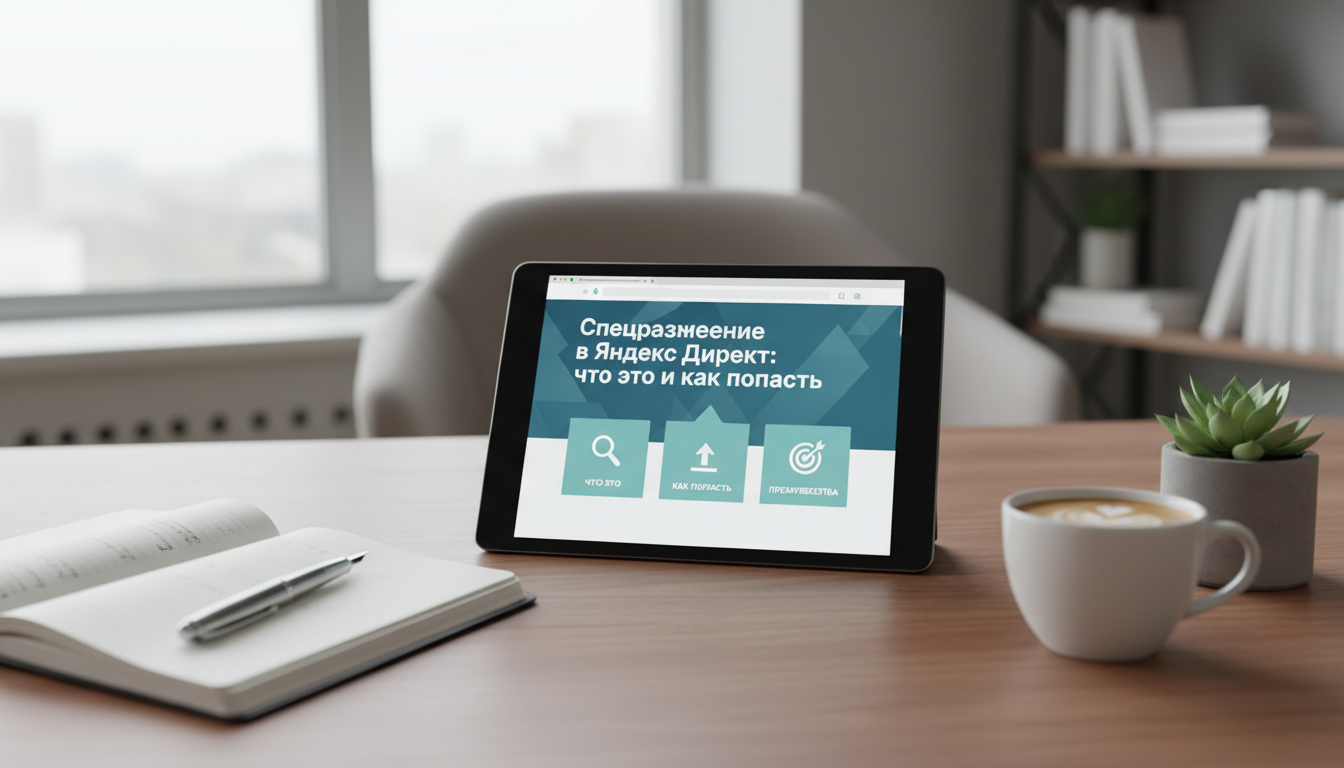 Иллюстрация к статье о Спецразмещение в Яндекс Директ: что это и как попасть