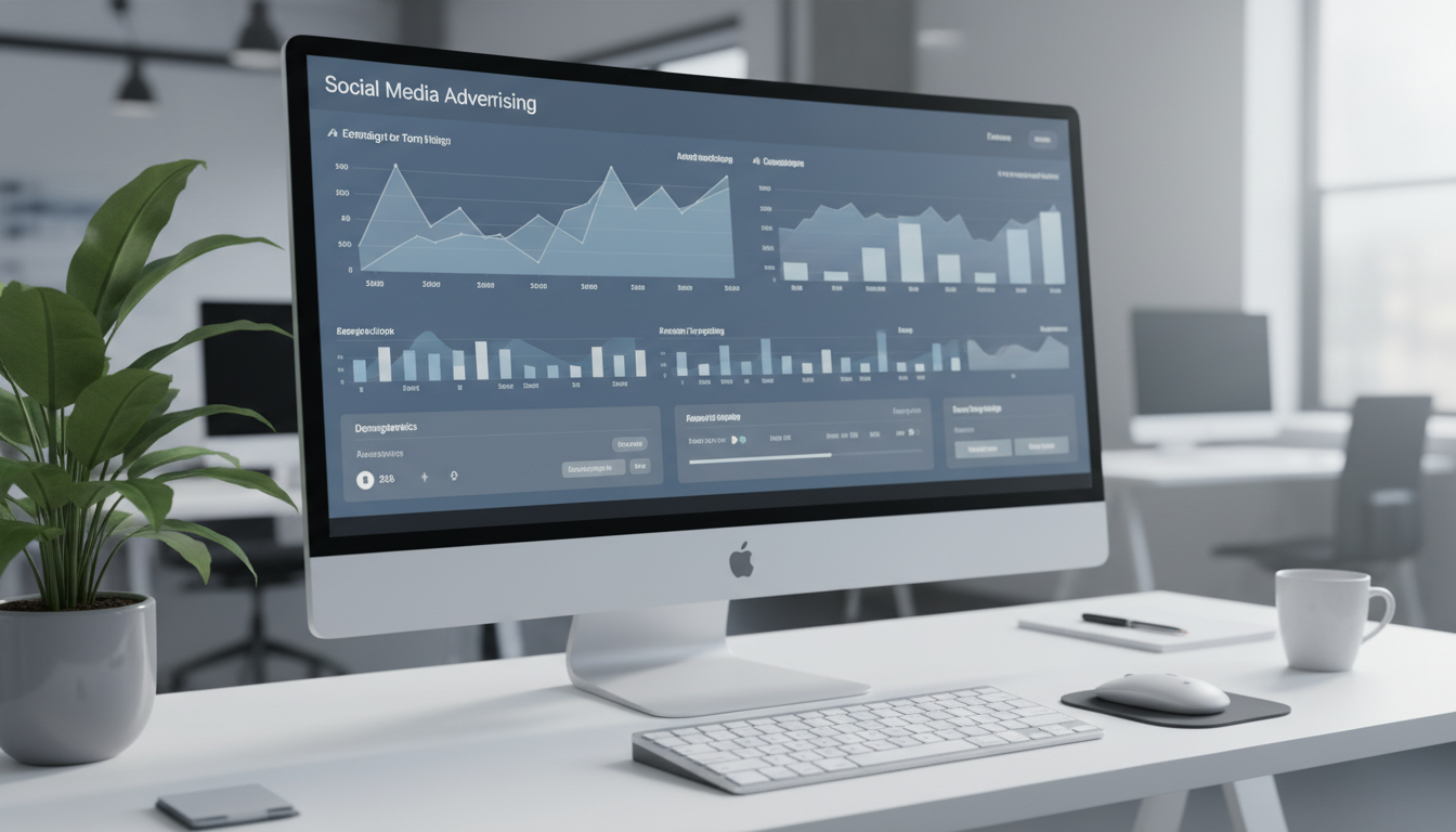 VK Реклама — рекламный кабинет ВКонтакте на экране компьютера