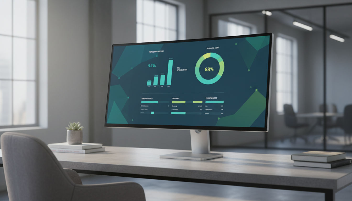 Технический аудит сайта: проверка ошибок и скорости загрузки на экране монитора