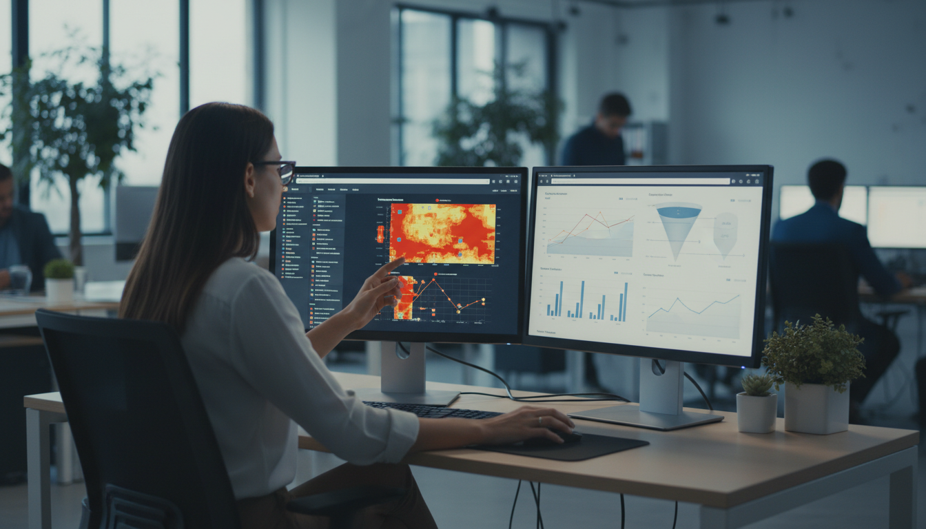 Графики Яндекс Метрики с показателями поведения пользователей на сайте