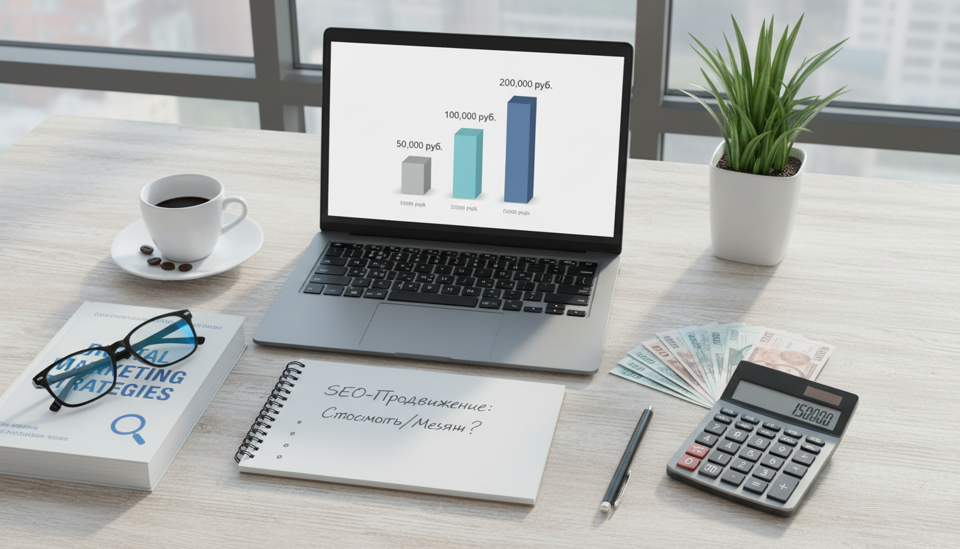 Иллюстрация к статье о SEO-продвижение: сколько стоит в месяц