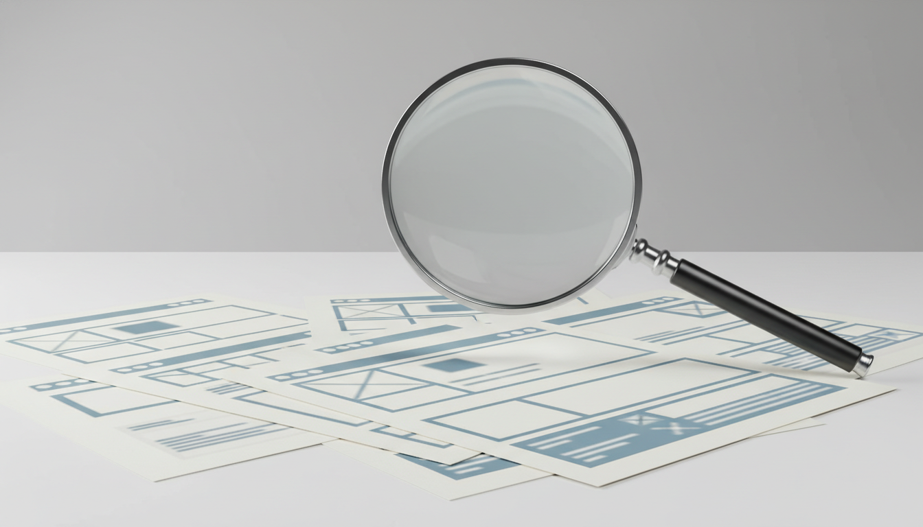 Увеличительное стекло над страницами сайта — проверка качества контента алгоритмом АГС