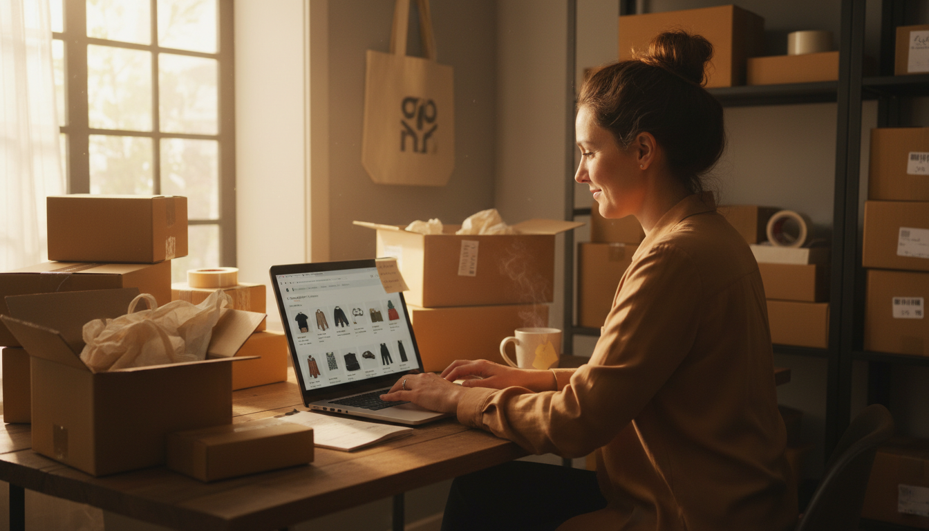 Продавец маркетплейса настраивает рекламную кампанию для продвижения товаров через внешний трафик