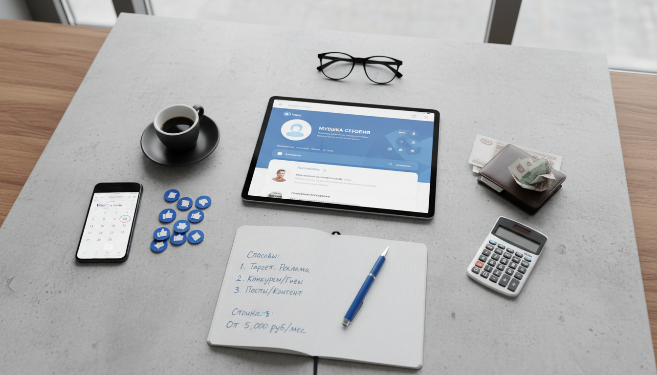 Иллюстрация к статье о Раскрутка группы ВКонтакте: способы и стоимость