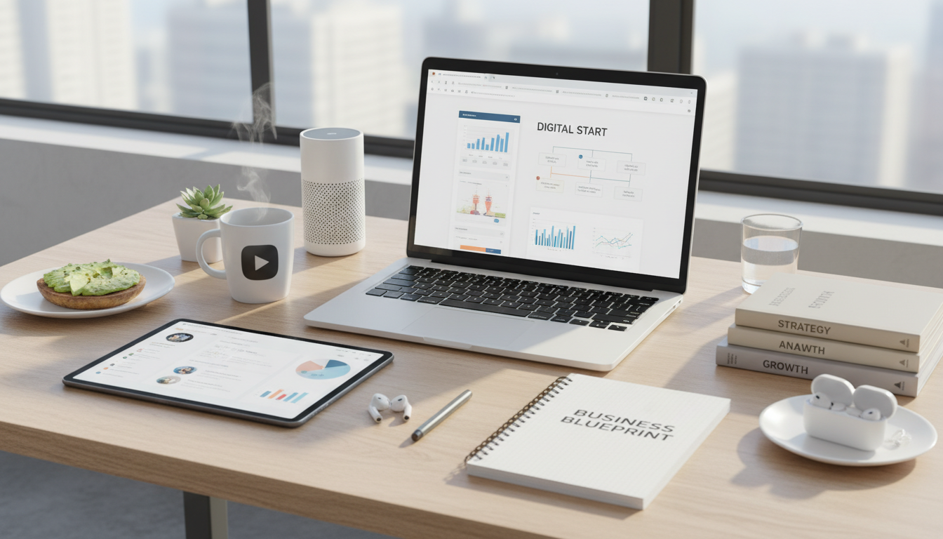 Иллюстрация к статье о Digital-маркетинг для бизнеса: с чего начать