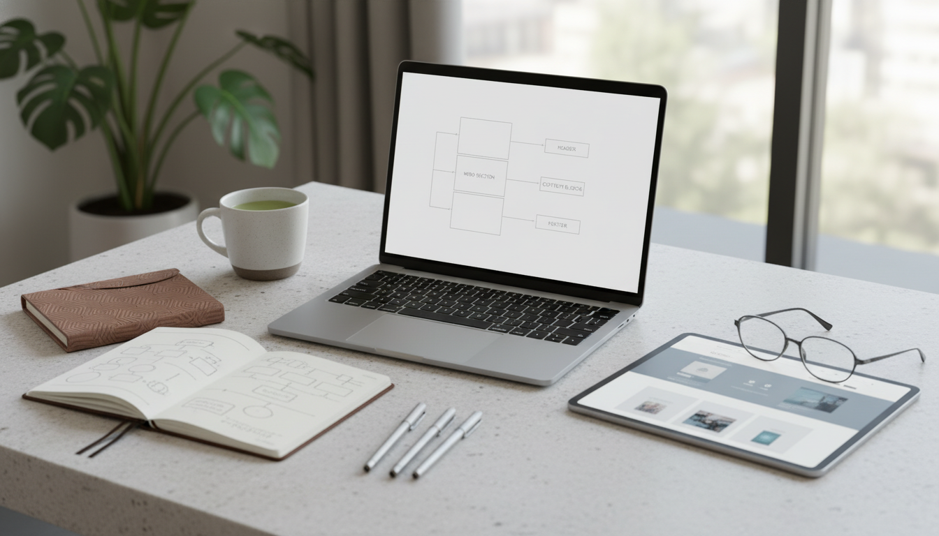 Иллюстрация к статье о Главная страница сайта: структура и дизайн