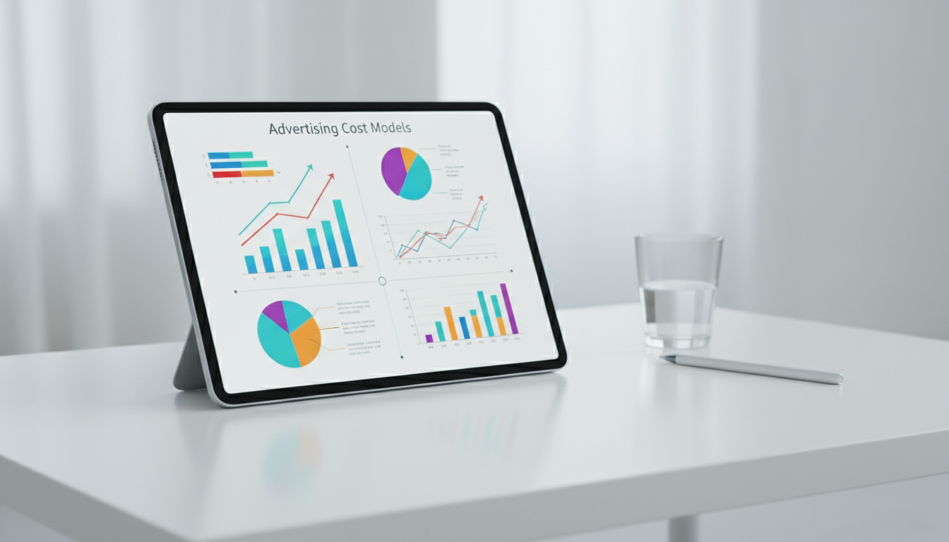 Схема моделей оплаты интернет-рекламы CPM CPC CPA на интерактивном экране