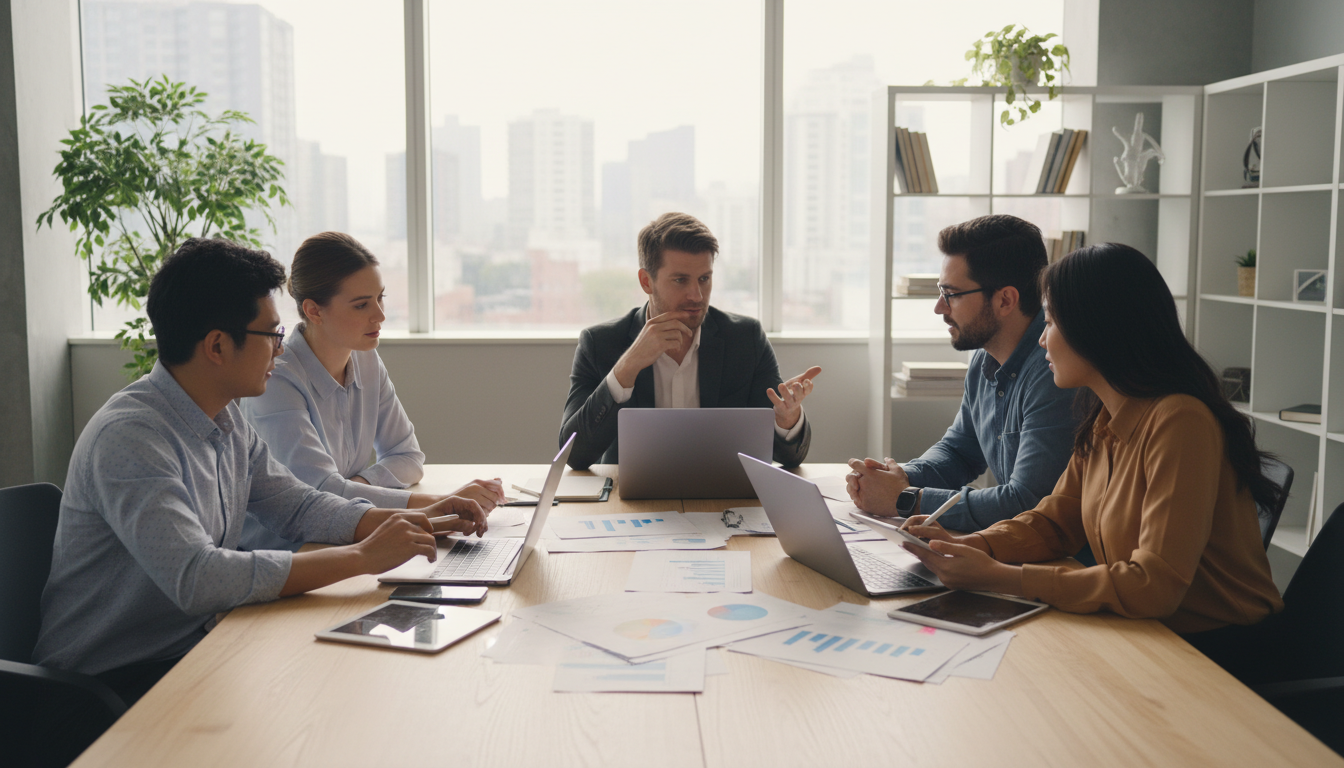 Встреча команды по обсуждению тарифов на ведение сайта организации