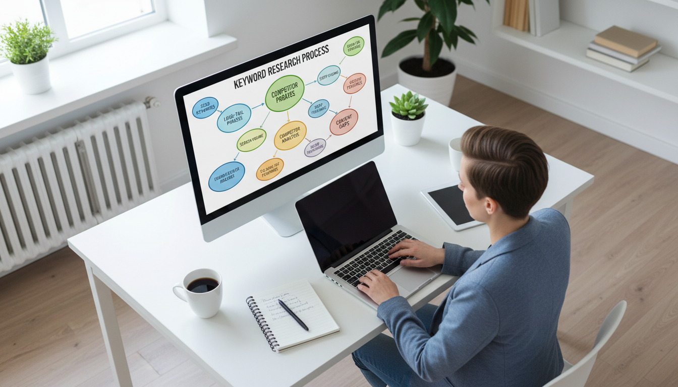 Семантическое ядро интернет-магазина — кластеры ключевых слов на схеме