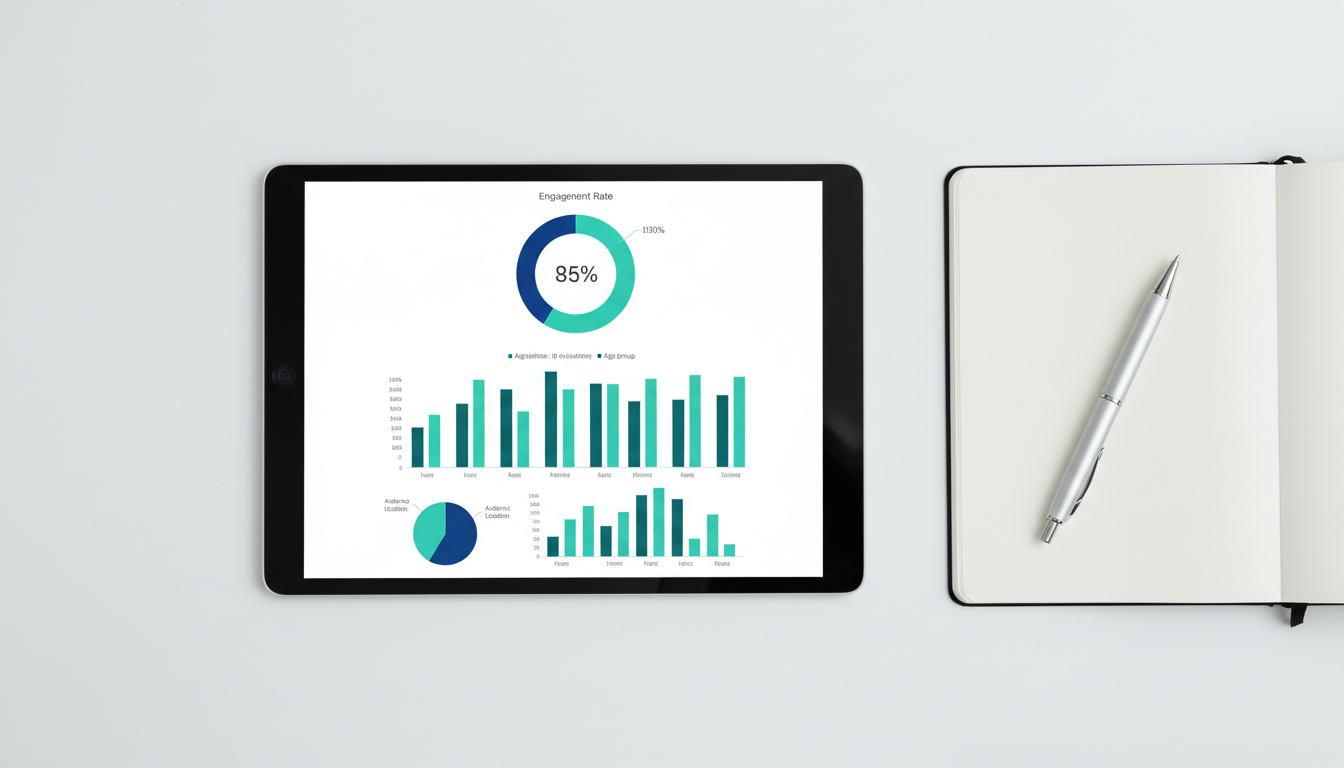 Анализ статистики и метрик SMM во ВКонтакте на планшете