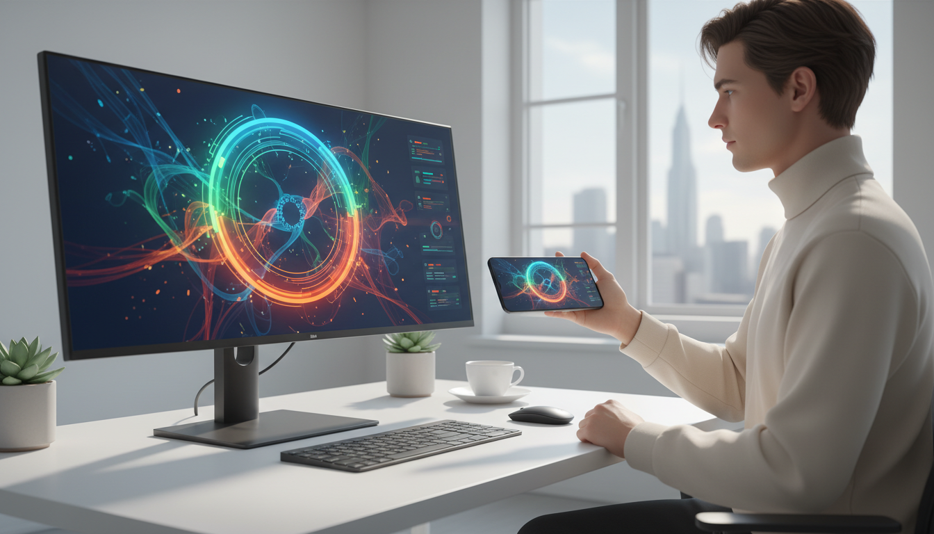 Разные форматы рекламных объявлений Google Ads на мобильном и десктопе