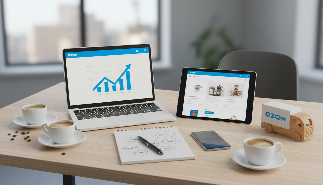 Иллюстрация к статье о Как продвигать свои товары на Озон