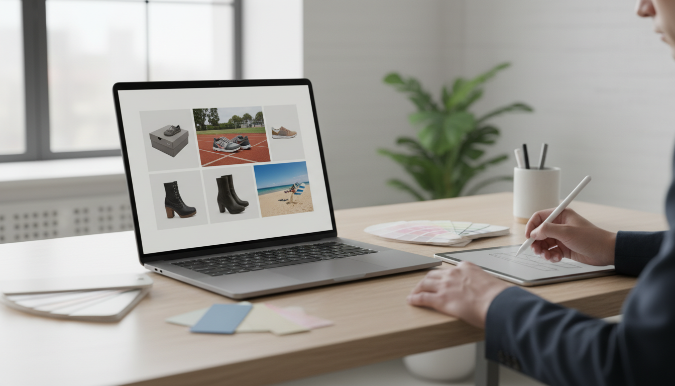 Сравнение технических требований к фото для Wildberries и Ozon на экране ноутбука