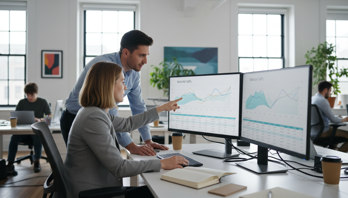 Аналитика SEO-продвижения сайта в Яндексе — Метрика и Вебмастер на экране