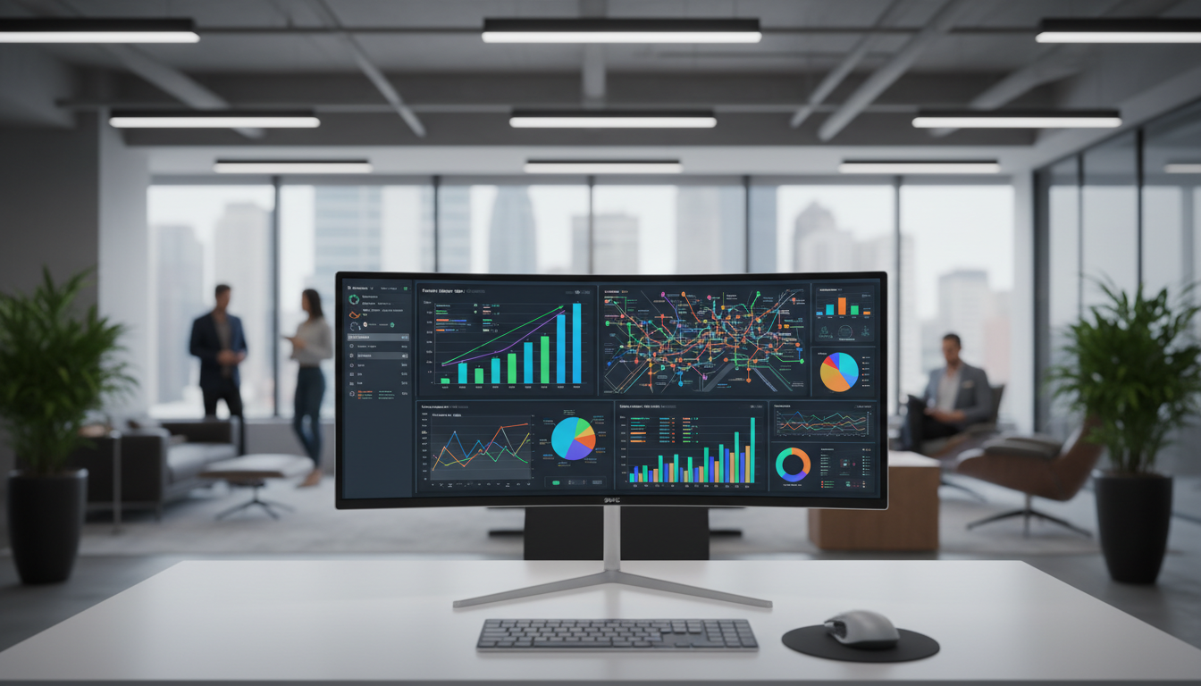 Набор инструментов для SEO-аналитики на экране компьютера: Яндекс Метрика, Google Search Console, аудит сайта