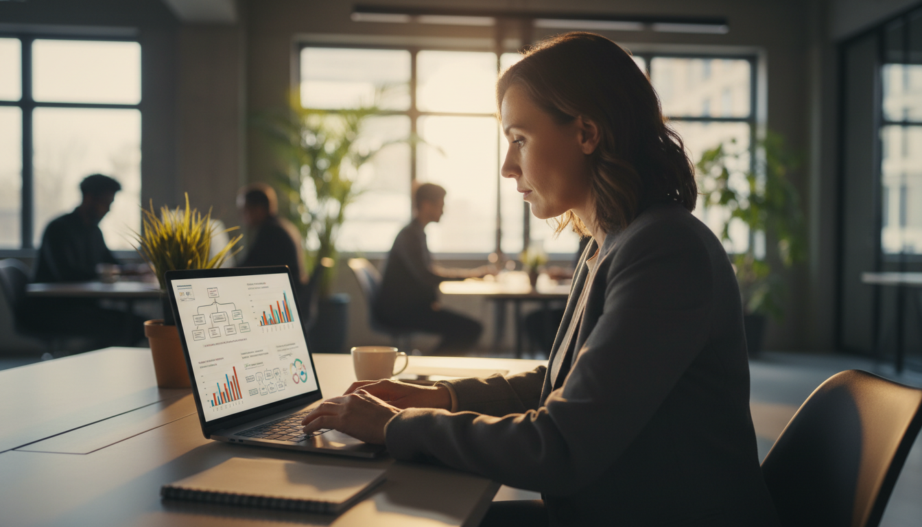 Специалист по контент-маркетингу настраивает структуру статьи для оптимизации под ИИ-поисковики