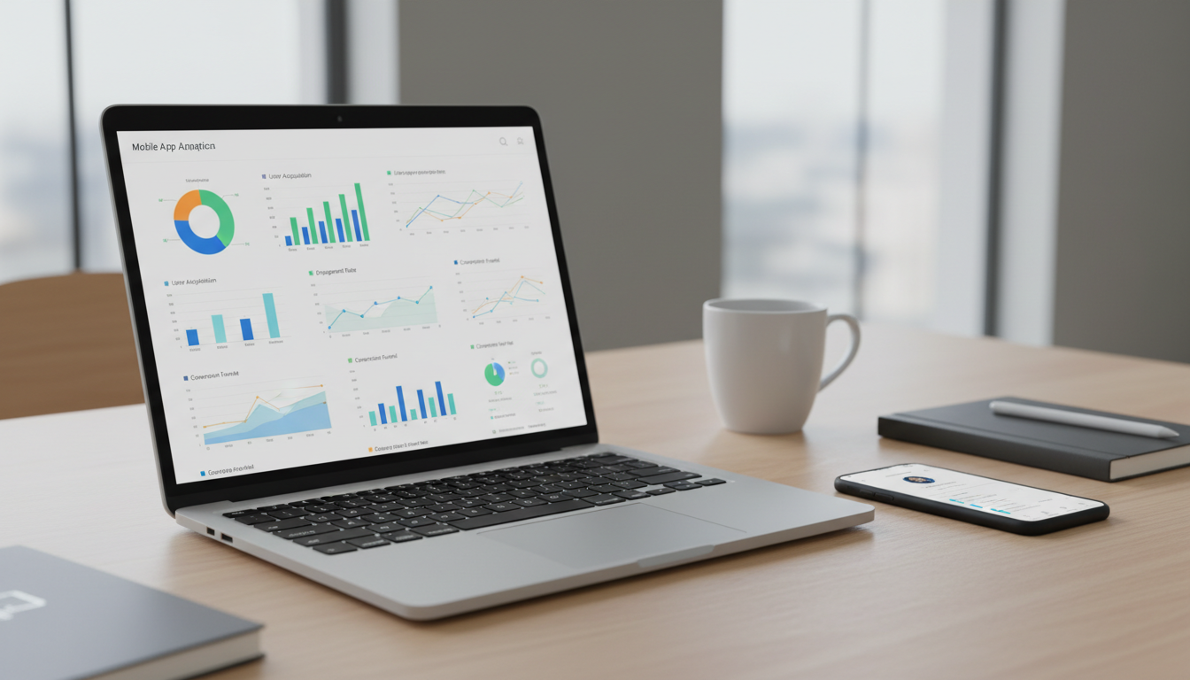 Аналитика рекламы мобильных приложений — графики и метрики на экране