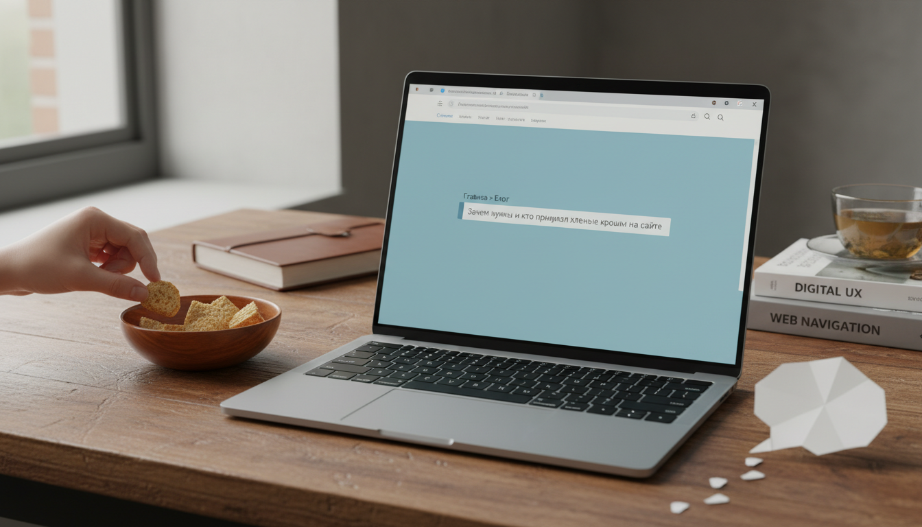 Иллюстрация к статье о Зачем нужны и кто придумал хлебные крошки на сайте