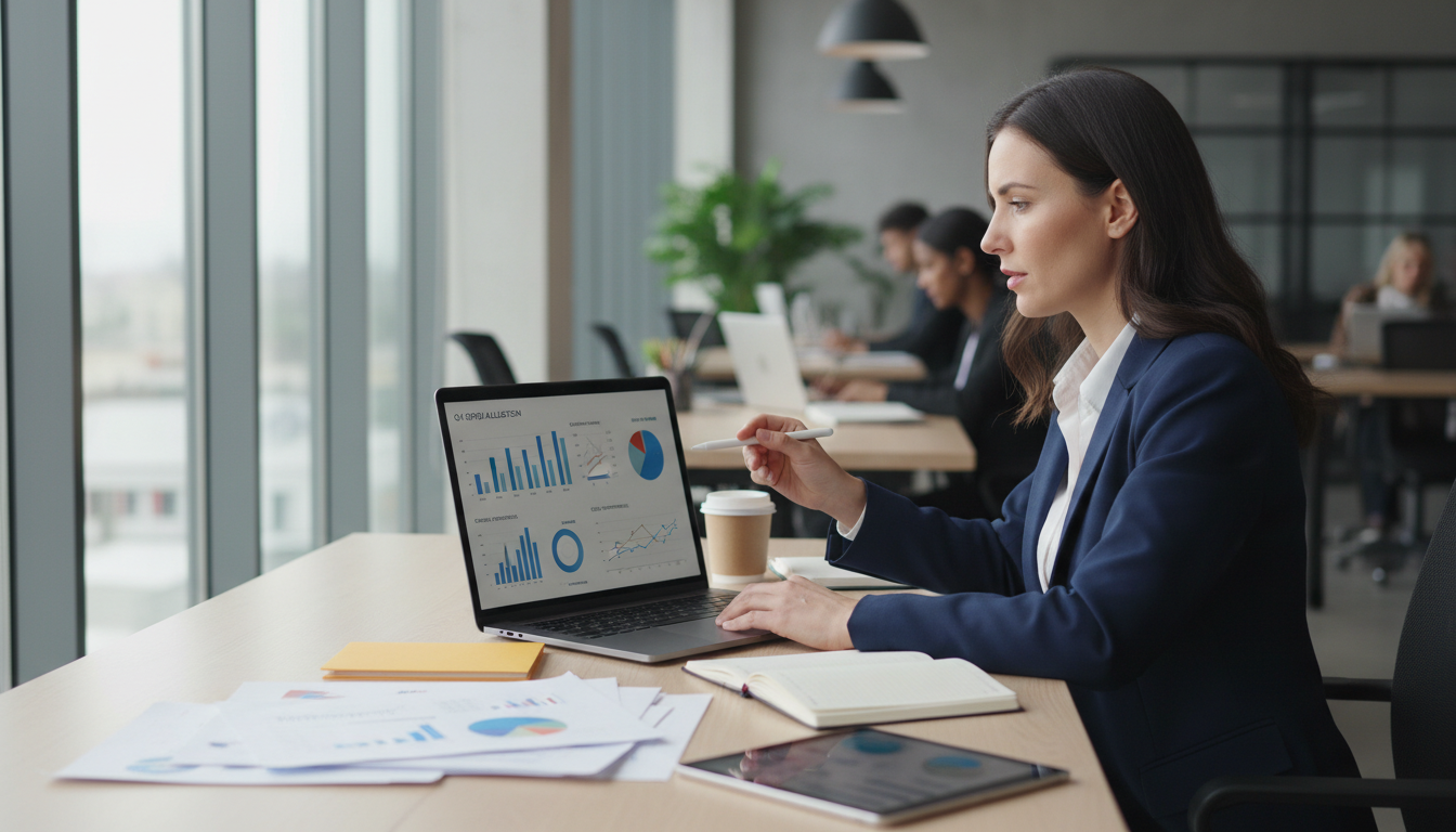 Аналитик изучает стоимость кликов и бюджет рекламной кампании в Яндекс Директ