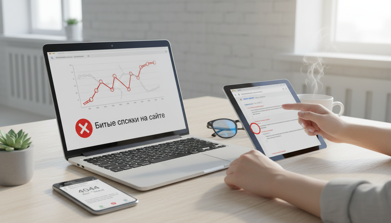 Иллюстрация к статье о Битые ссылки на сайте: как их найти и что с ними делать?