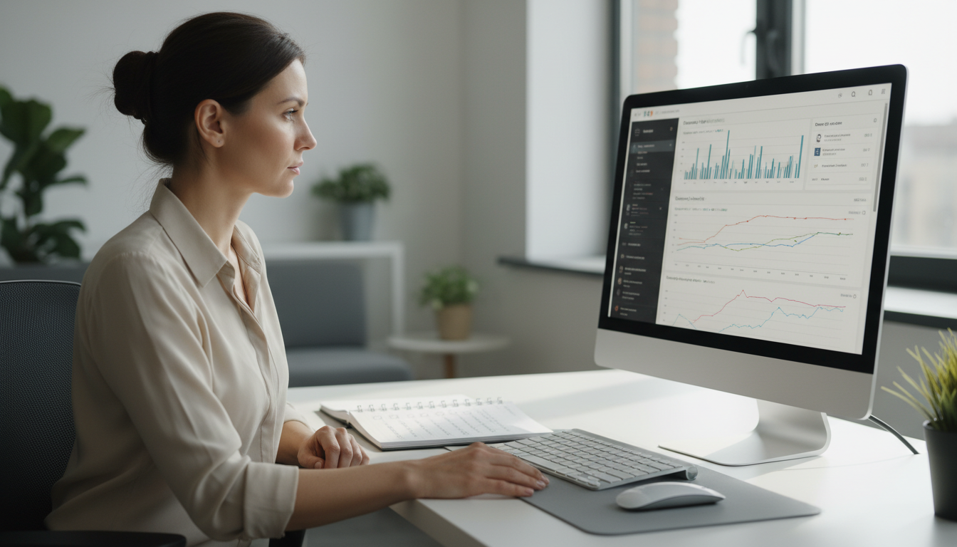 Специалист проводит анализ домена перед переездом сайта — проверка истории и репутации