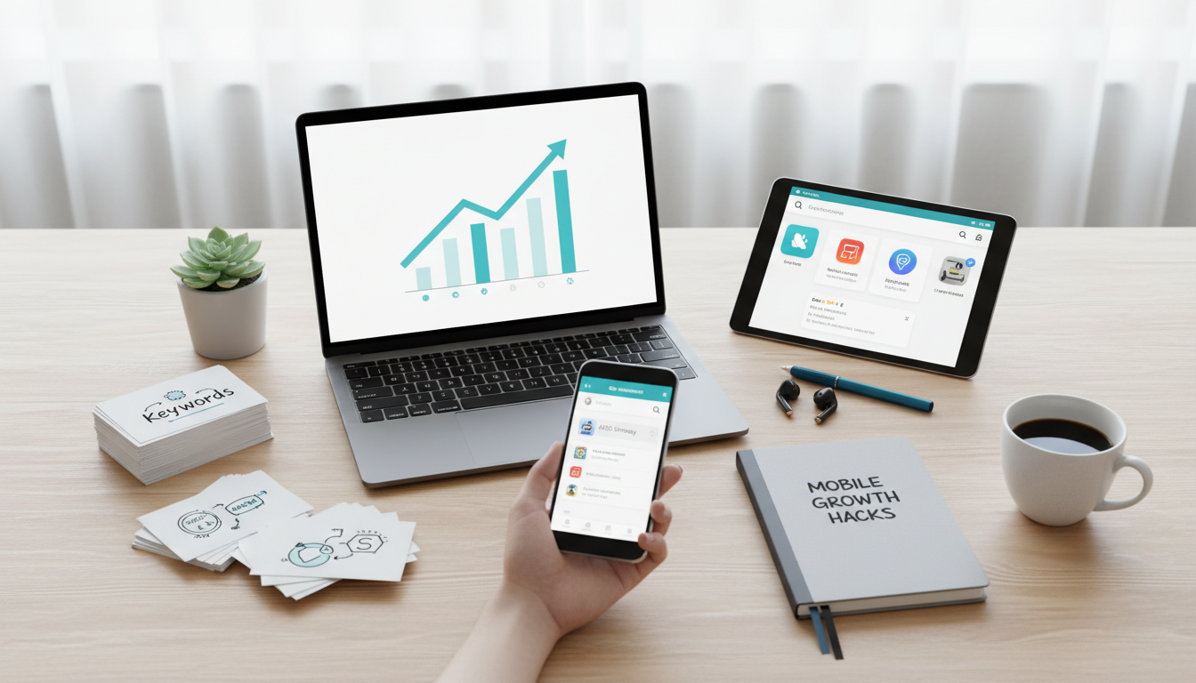 Иллюстрация к статье о Что такое ASO и как продвигать мобильное приложение?