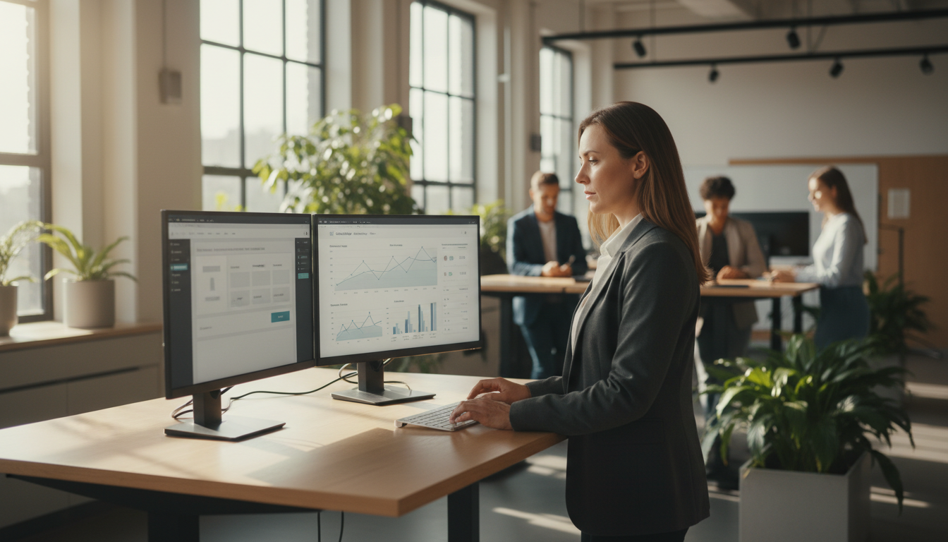 Маркетолог настраивает посадочную страницу на Tilda для запуска рекламной кампании