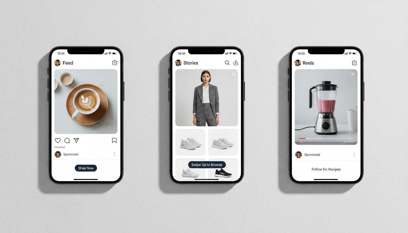 Форматы рекламы в Instagram — Stories, Reels и лента на экранах смартфонов