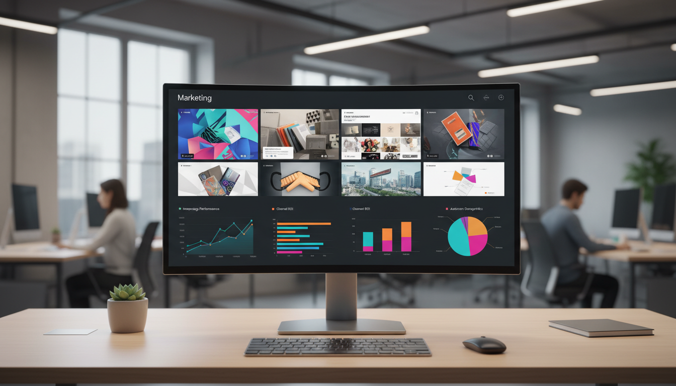 Нейросеть создаёт рекламный контент — визуализация AI-маркетинга