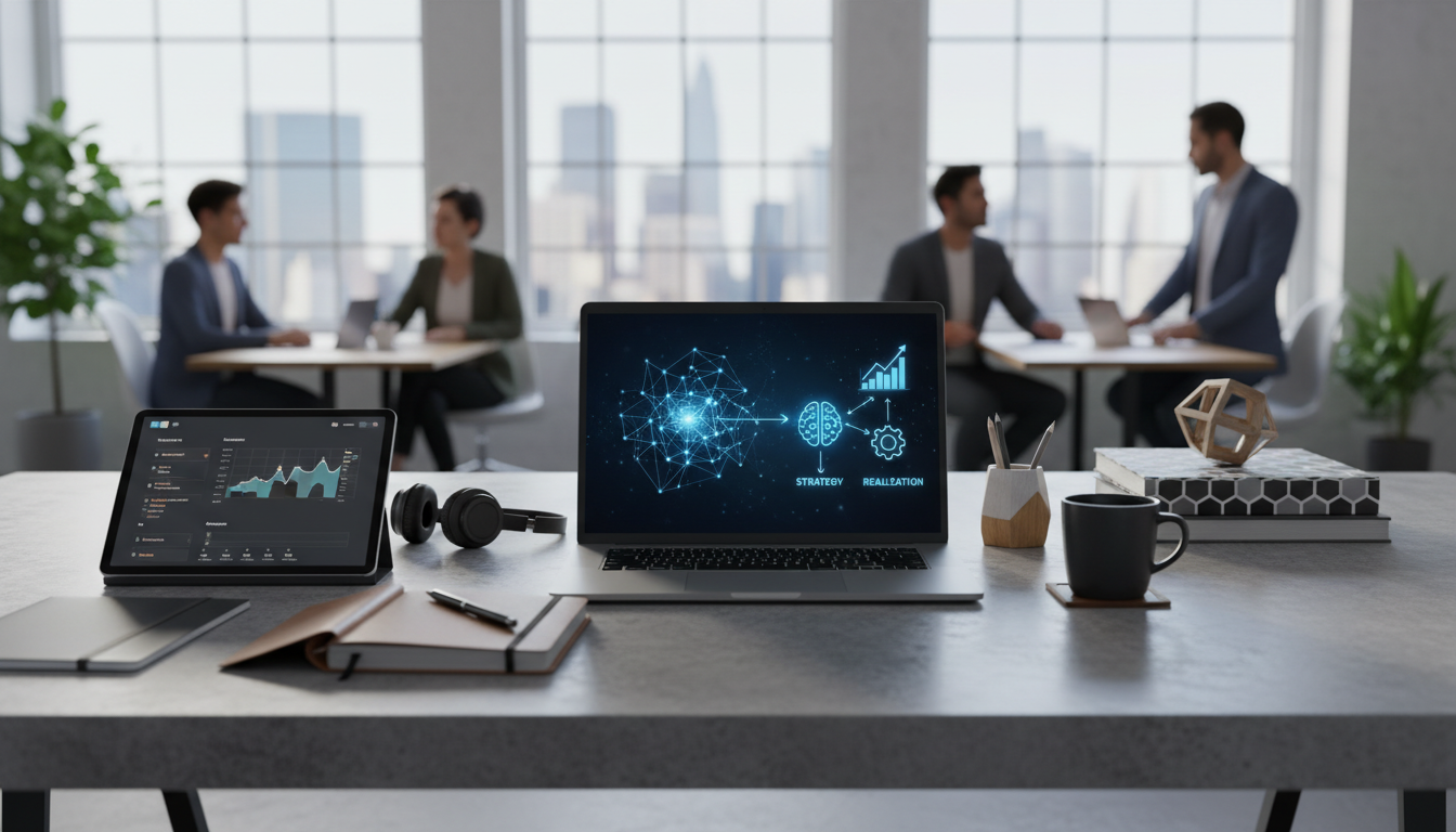 Иллюстрация к статье о Внедрение ИИ в компании: от стратегии к реализации