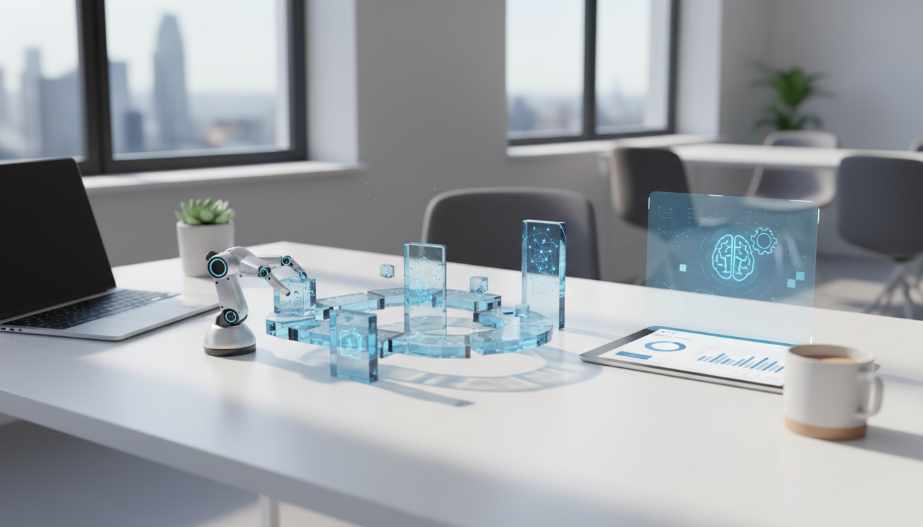 Иллюстрация к статье о Автоматизация бизнес-процессов с помощью ИИ