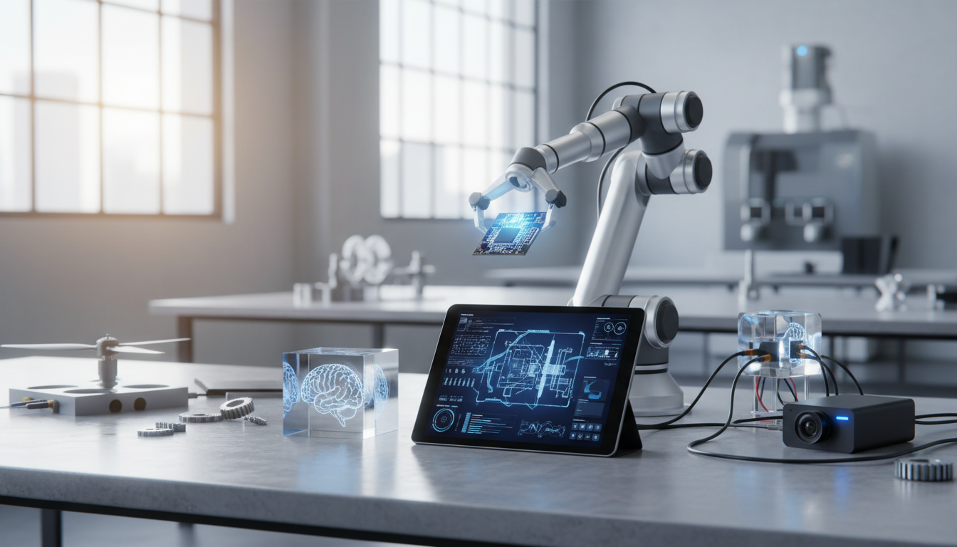 Иллюстрация к статье о Внедрение ИИ в производство: примеры и эффекты