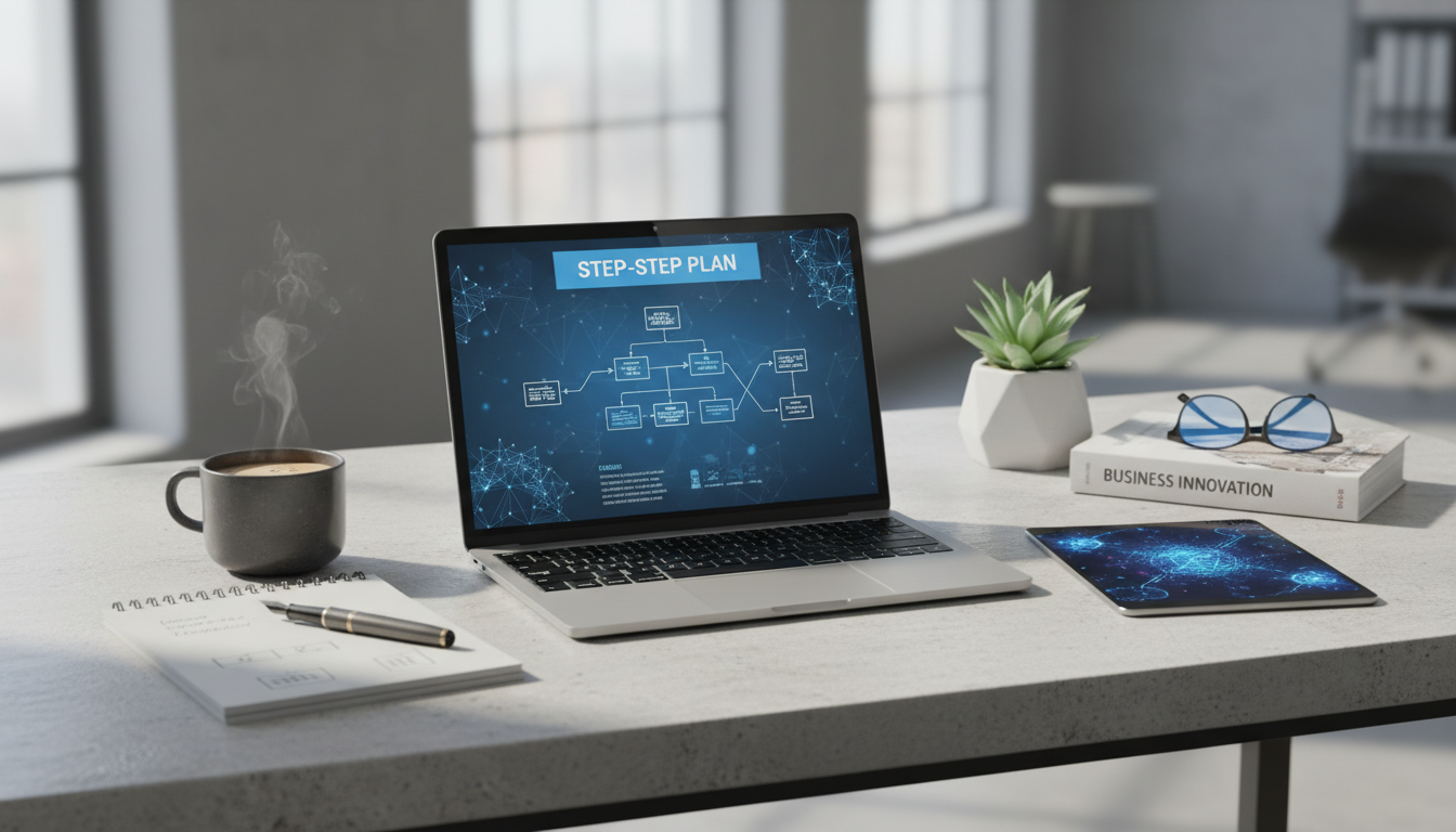 Иллюстрация к статье о Внедрение нейросетей в бизнес: пошаговый план