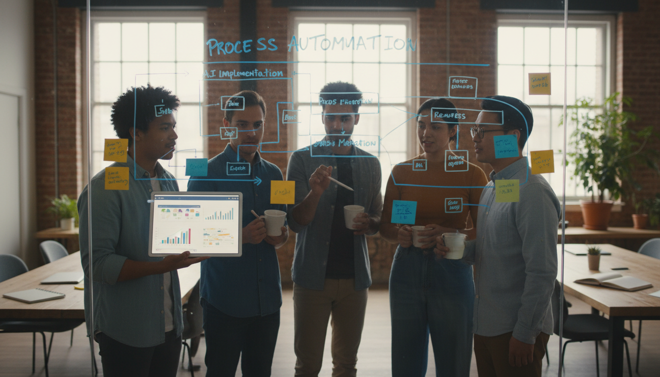 Пошаговое внедрение ИИ-автоматизации в компании: команда за планированием