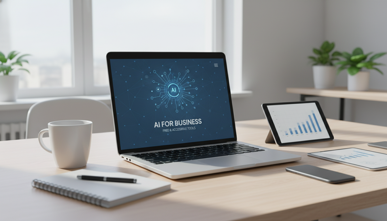 Иллюстрация к статье о ИИ для бизнеса бесплатно: доступные инструменты