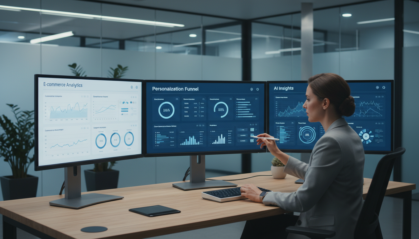 AI в маркетинге и e-commerce — автоматизация персонализации и аналитики на экранах рабочей станции