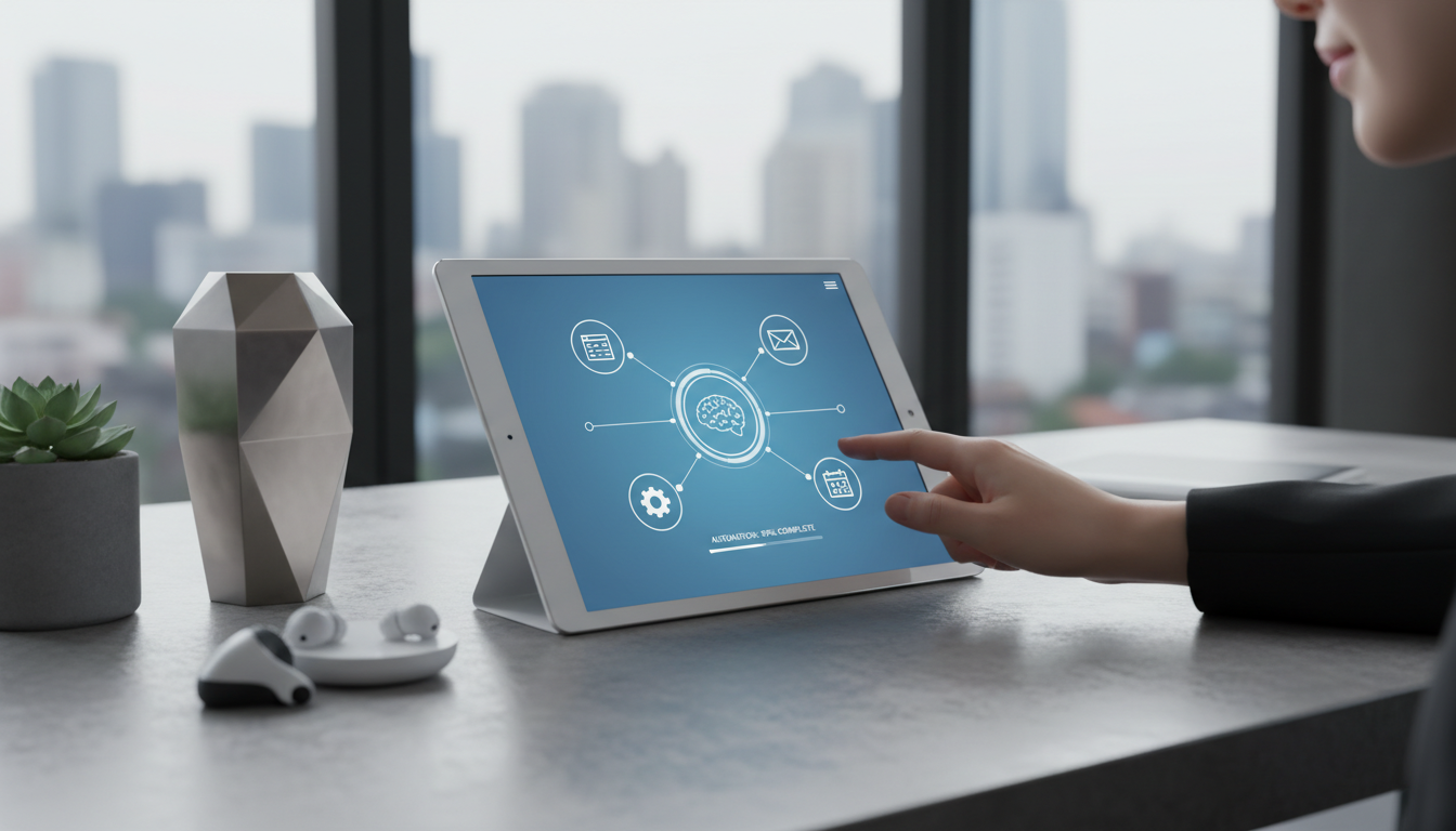 Иллюстрация к статье о ИИ сотрудники для бизнеса: автоматизация рутины