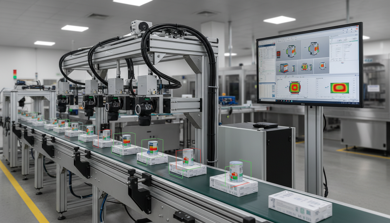 Система компьютерного зрения проверяет качество продукции на производственной линии