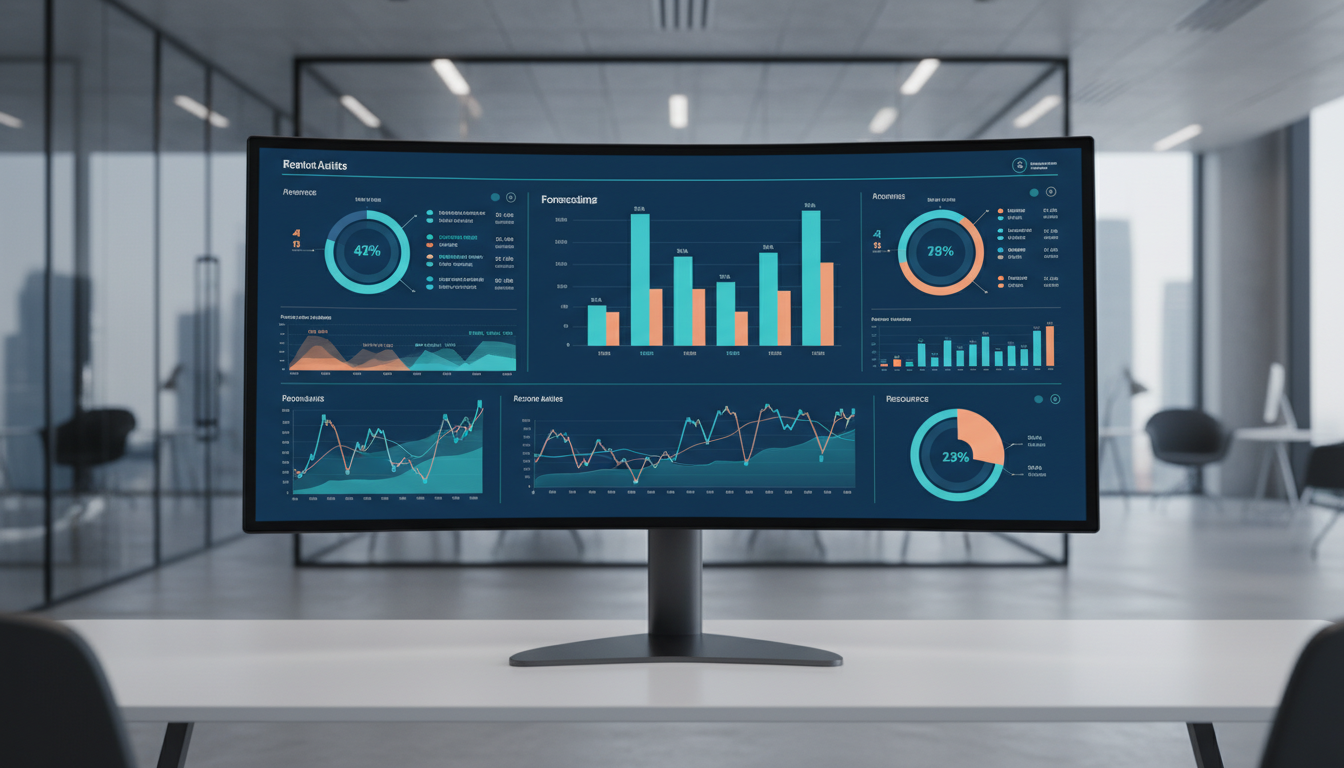Предиктивная аналитика с помощью ИИ — дашборд с графиками и прогнозами