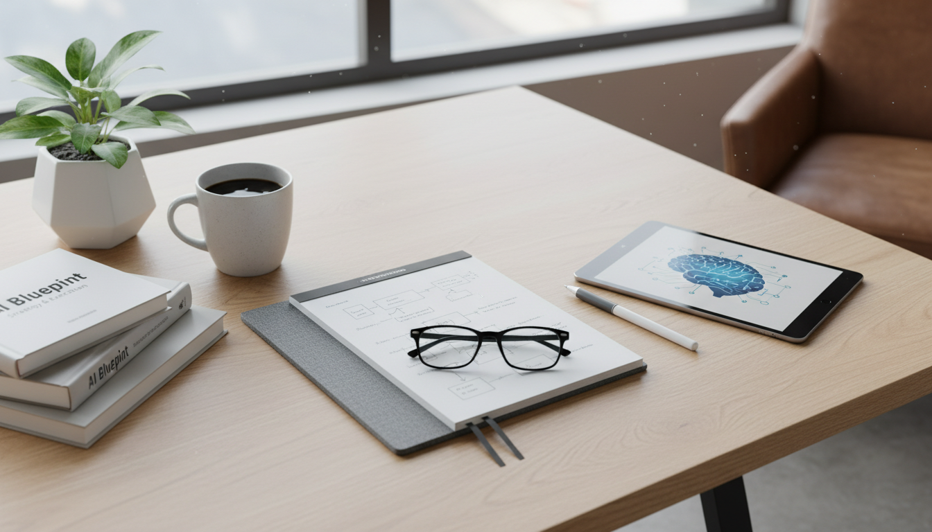 Иллюстрация к статье о Стратегия развития ИИ: как составить план