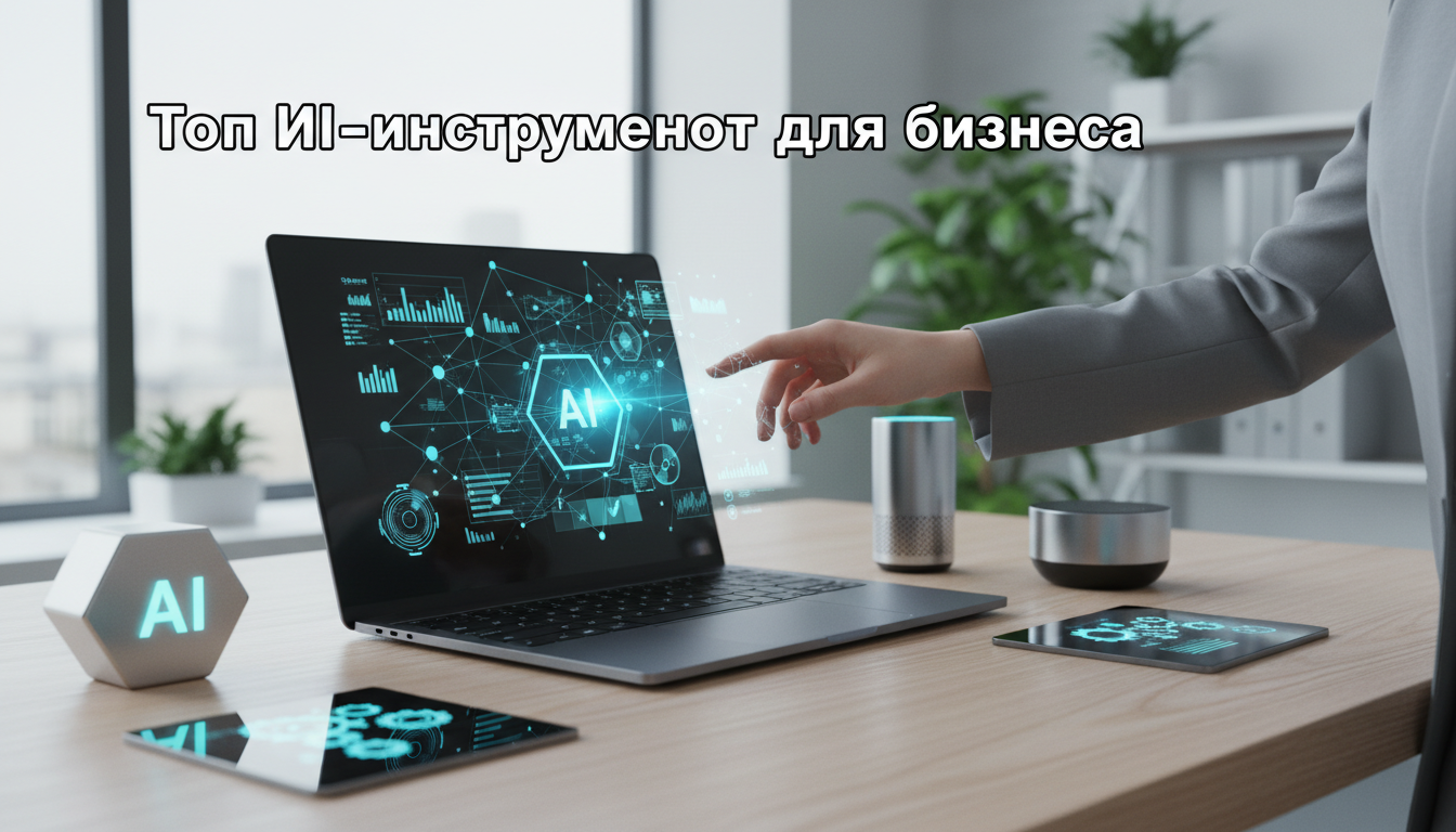 Иллюстрация к статье о Топ ИИ-инструментов для бизнеса
