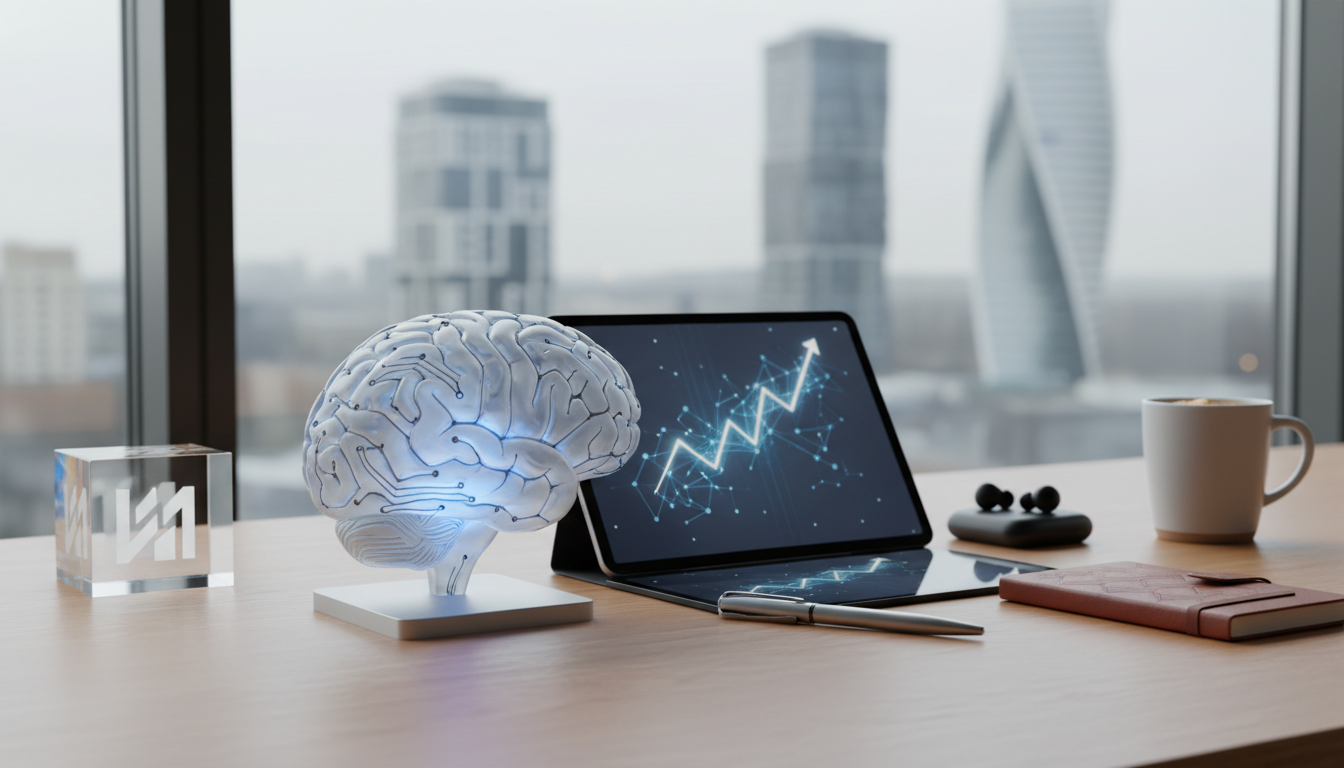 Иллюстрация к статье о ИИ в России: компании-лидеры и разработки