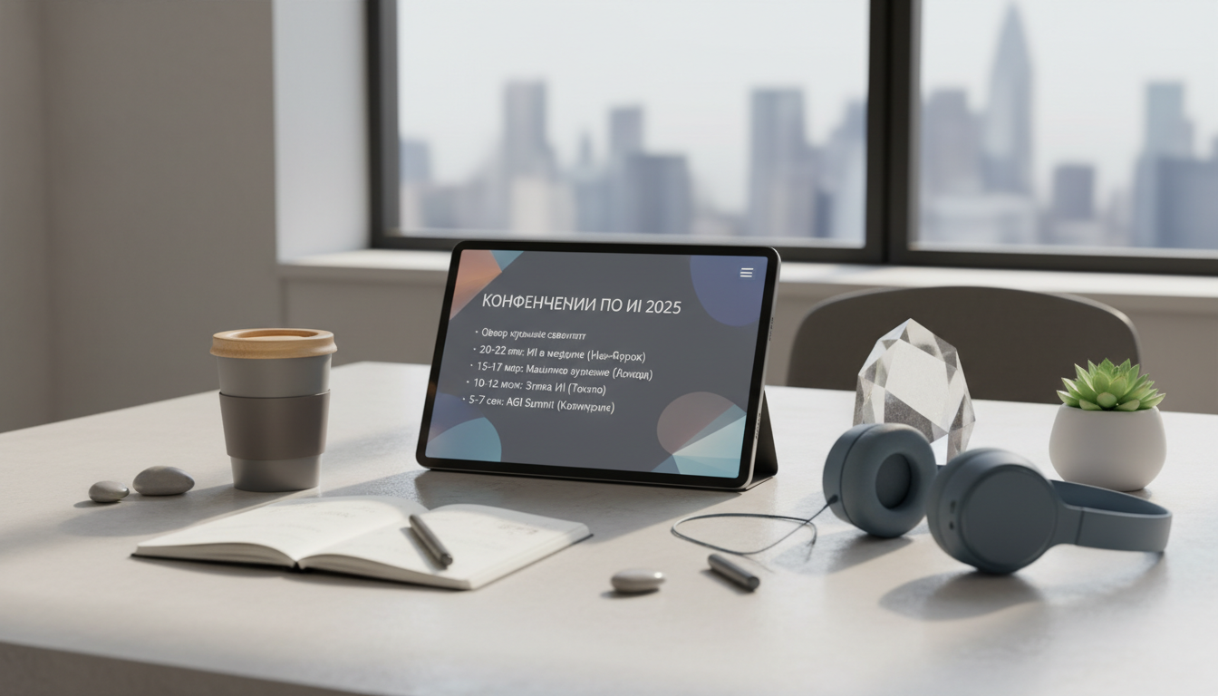Иллюстрация к статье о Конференции по ИИ 2025: обзор ключевых событий